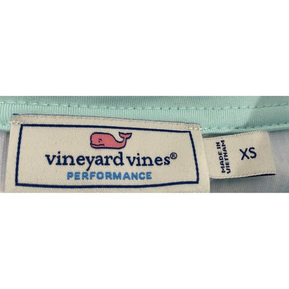 Vineyard Vines Performance Womens Dress Size XS Blue Chevron Print active resort - Picture 4 of 9